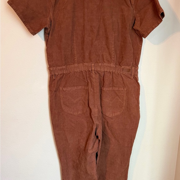 Women’s Cleo + Wolf Jumpsuit corduroy Brown Size XL Western Festival Cowboy - Picture 3 of 9